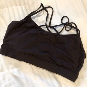 FP Movement Plum Strappy Sports Bra L